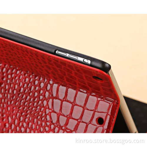 Easel case with croco finish PU